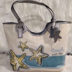 FLASH SALE!! NWOT Authentic Coach Fabric Tote